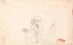 Possibly a Group of Figures with Flying Figures